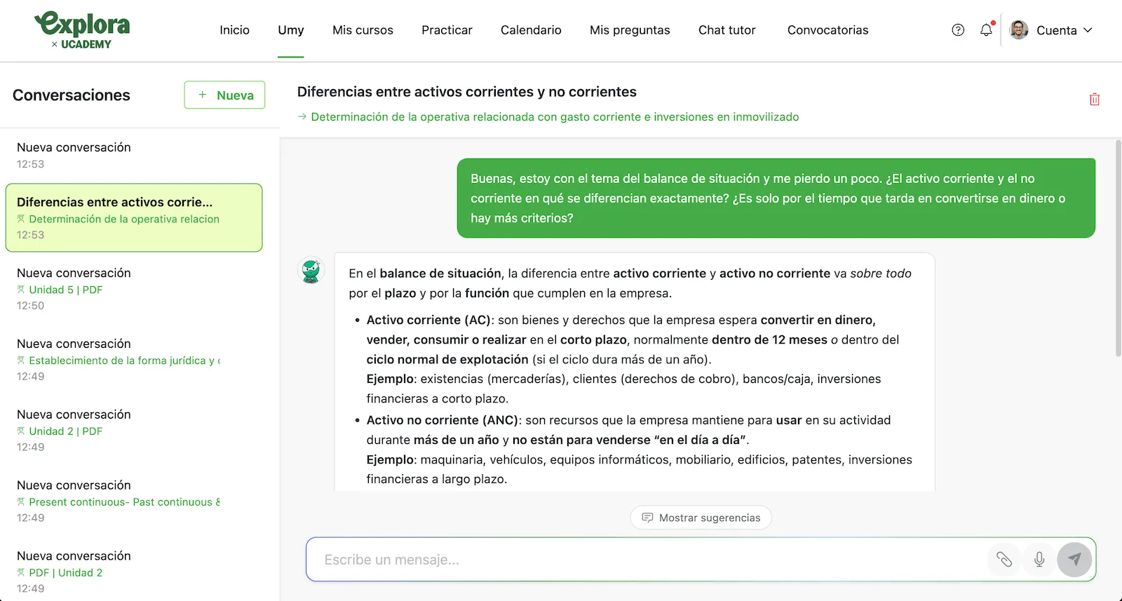 Estudio y repaso inteligente con IA
